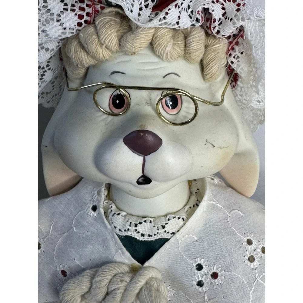 House of Lloyd Grandpa Lloyd & Grannie Flo Bunny Doll‎ Set 1996-97 Vintage Plush